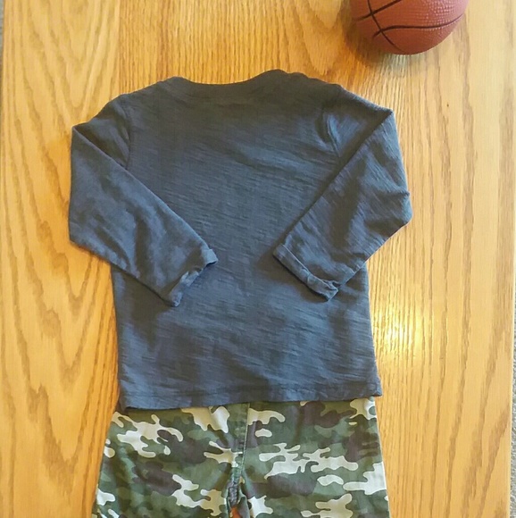 Boy's camo pants size 18 months long sleeve shirt - Picture 3 of 4